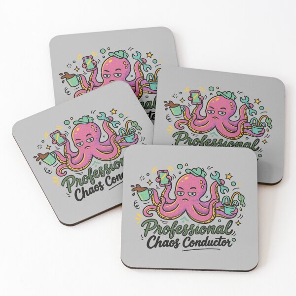 Item preview, Funny Professional Chaos Conductor Octopus designed and sold by MarCinu Art.