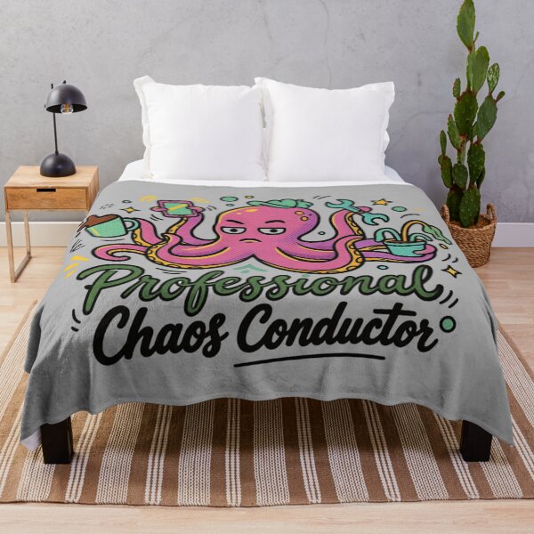 Item preview, Funny Professional Chaos Conductor Octopus designed and sold by MarCinu Art.