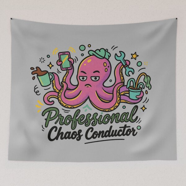 Item preview, Funny Professional Chaos Conductor Octopus designed and sold by MarCinu Art.
