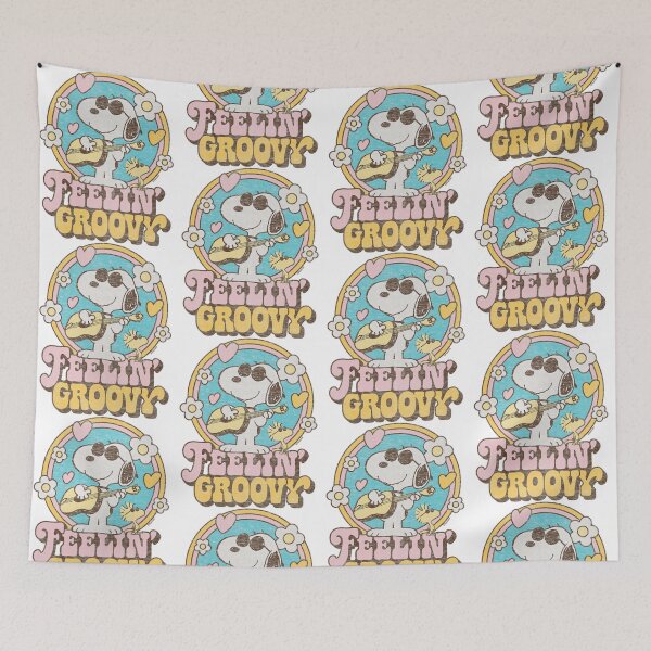 Item preview, Peanuts Feelin Groovy Retro Snoopy Guitar Vintage Art designed and sold by Macdonnellk.