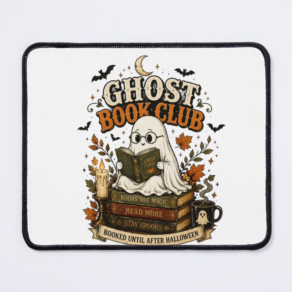 Item preview, Ghost Book Club Shirt Cute Halloween Book Lover T-Shirt designed and sold by happyshirt27.