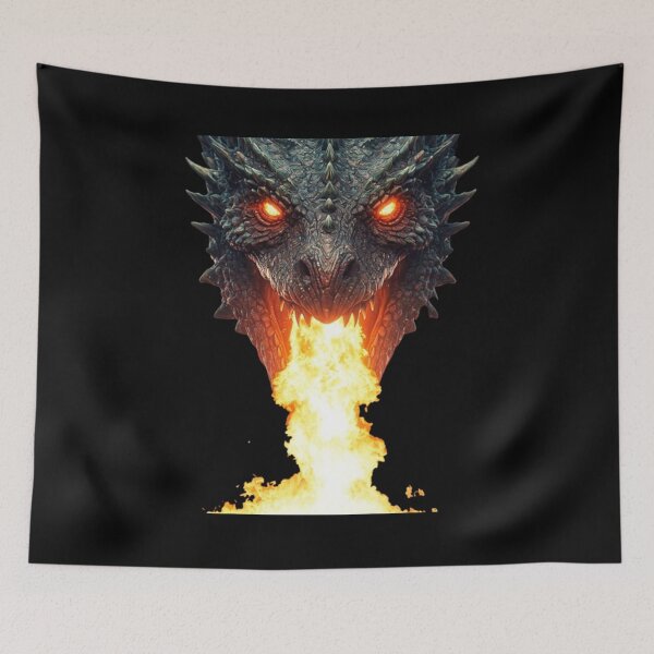 Item preview,  Fire Breathing Dragon Head Art designed and sold by ProjectNoah.