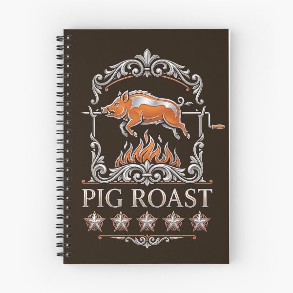 Item preview, Pig Roast Vintage BBQ Spit Roast Pitmaster Barbecue Emblem designed and sold by KiwiRider.