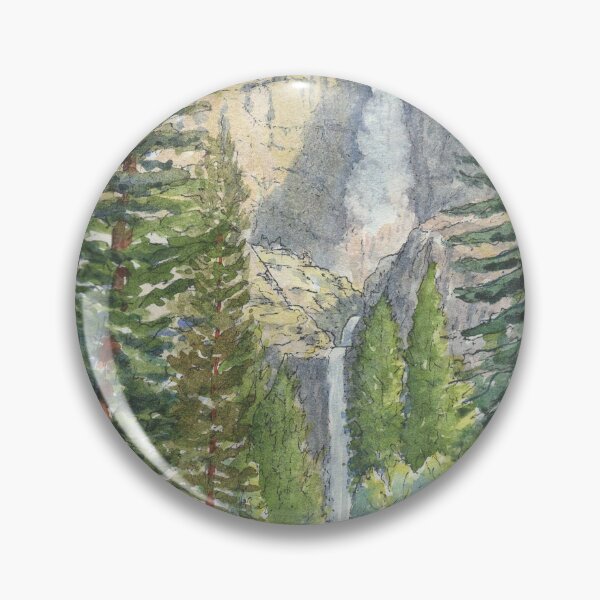 Artikelvorschau, Yosemite Falls entworfen und verkauft von Dave Baab watercolors.