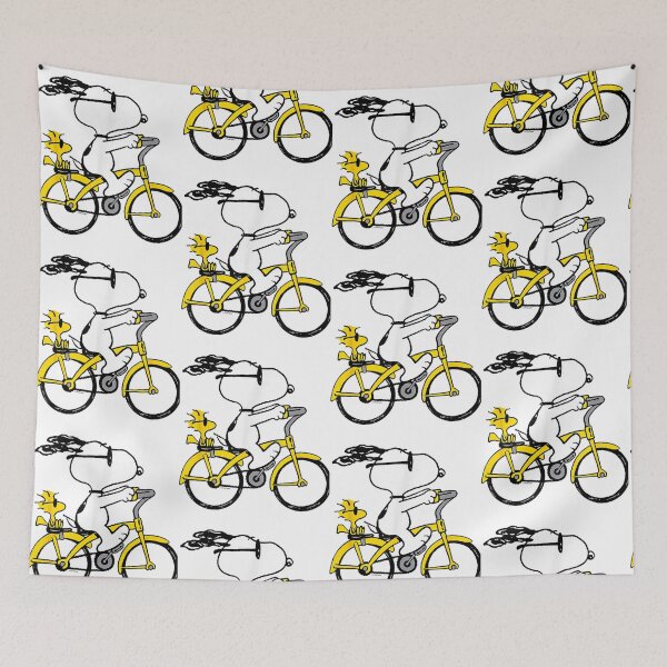 Item preview, Peanuts - Snoopy Woodstock Riding Bike designed and sold by Macdonnellk.