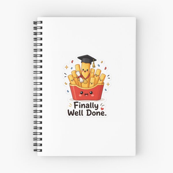 Item preview, Finally Well Done | Graduation French Fries Sticker designed and sold by BLOOMVELLE.