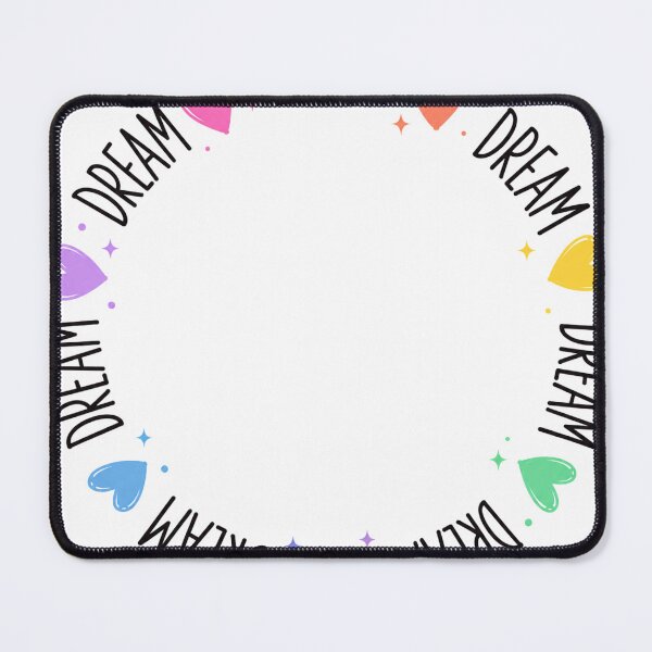 Item preview, Rainbow Dream Circle | Colorful Heart Typography Sticker | Cute Inspirational Aesthetic designed and sold by GozdeSoftChaos.