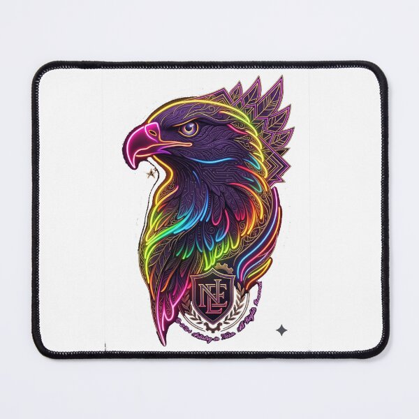 Item preview, Neon Eagle Sticker | Colorful Cyber Eagle Art | Glowing Bird Illustration | Futuristic Animal Vinyl Sticker | Synthwave Neon Decal designed and sold by MAStrends.