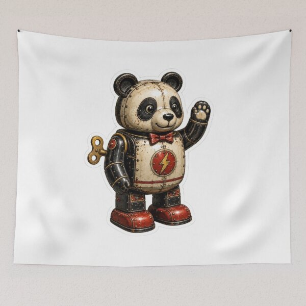 Item preview, Tin Robot Panda designed and sold by Snurly.