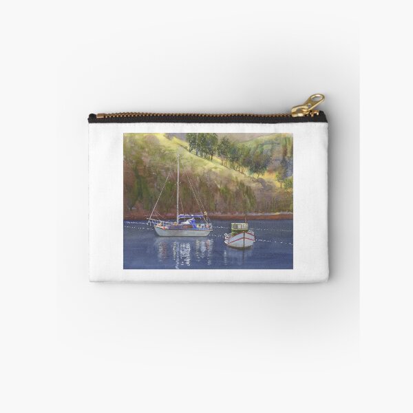 Item preview, Boats in Otago Harbour, New Zealand designed and sold by Dave Baab watercolors.
