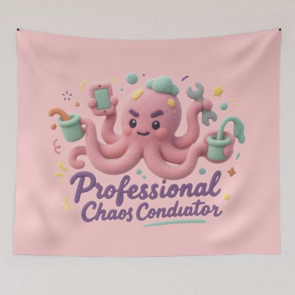 Item preview, Professional Chaos Conductor Funny Octopus designed and sold by MarCinu Art.