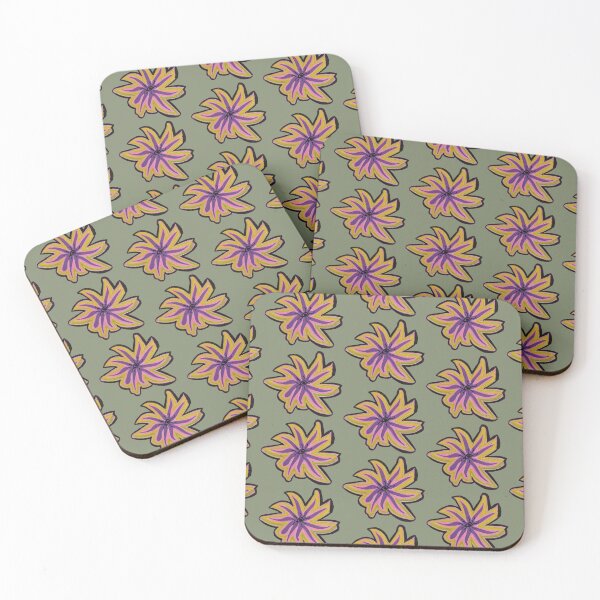 Item preview, Groovy 70s Starburst Floral - Matcha Blossom Edition designed and sold by energyoflove333.