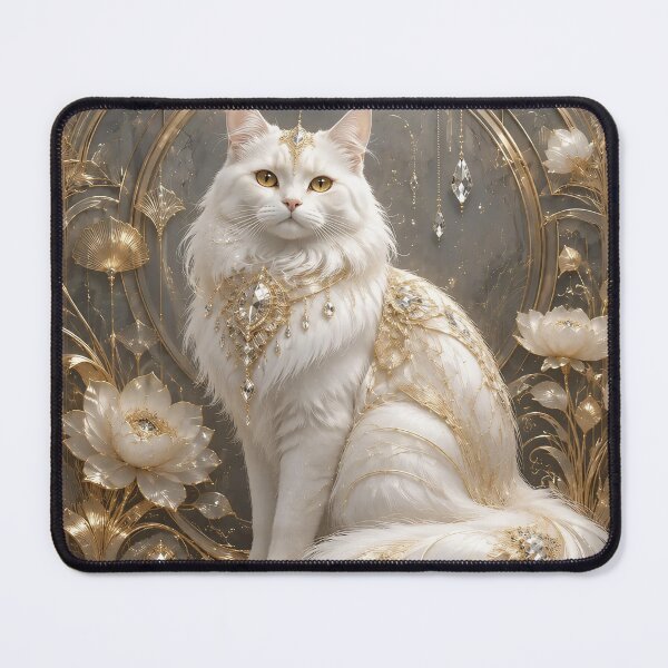 Item preview, Luxury Ivory Cat Nouveau designed and sold by Adisak-designs.