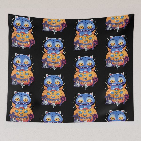 Item preview, Derpy halloween Blue tiger designed and sold by Macdonnellk.