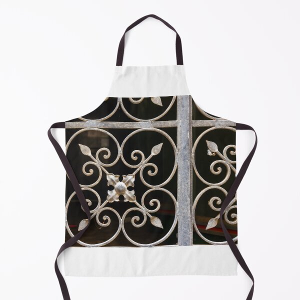 Item preview, Wrought Iron Gate With Ornate Scrollwork Pattern And Vintage Decorative Metal Grille designed and sold by Nmallia.