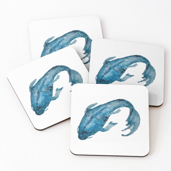 Item preview, Sagittarius Turquoise Koi Fish Watercolor designed and sold by Midnight  Madness Arts.