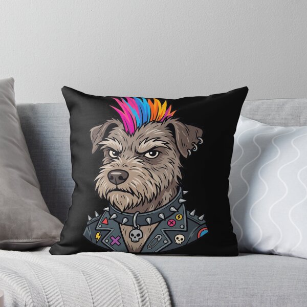 Item preview, Punk Dog With Mohawk and Spiked Collar Edgy Rocker Graphic designed and sold by khaled-bahaa.
