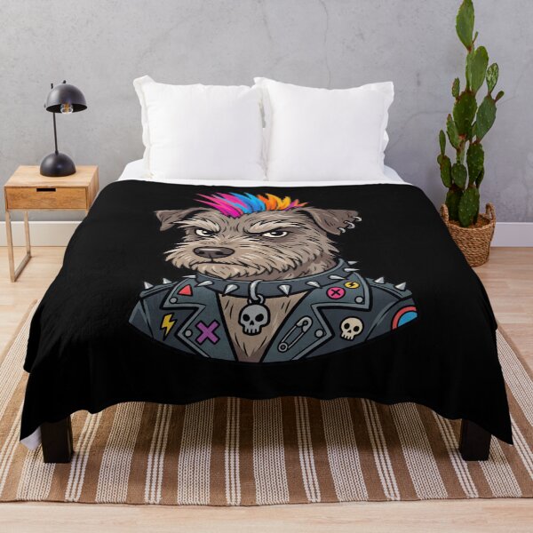 Item preview, Punk Dog With Mohawk and Spiked Collar Edgy Rocker Graphic designed and sold by khaled-bahaa.