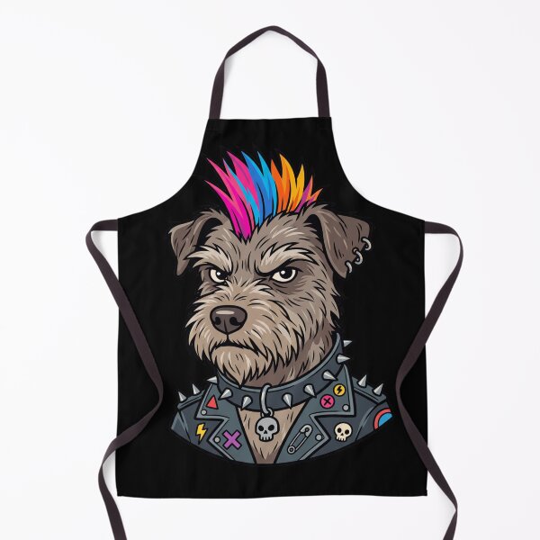 Item preview, Punk Dog With Mohawk and Spiked Collar Edgy Rocker Graphic designed and sold by khaled-bahaa.