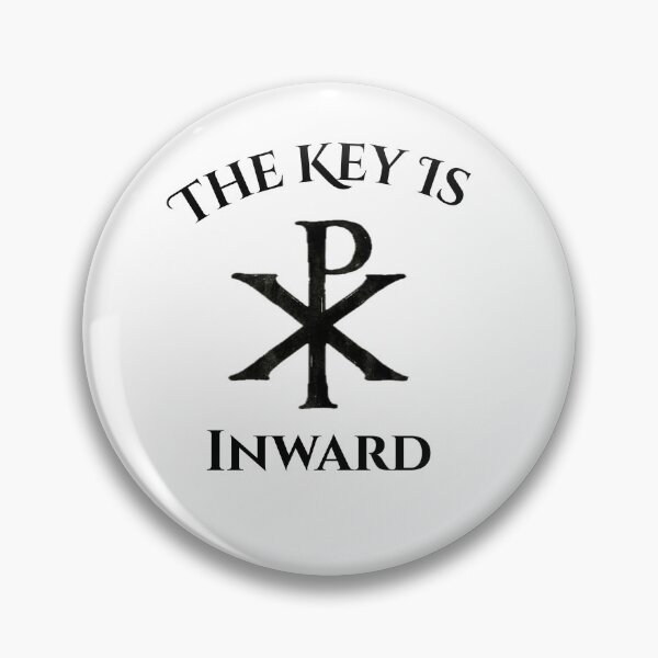 Item preview, The Key Is Inward Antique Chi-Rho Symbol designed and sold by HearthsideMedia.