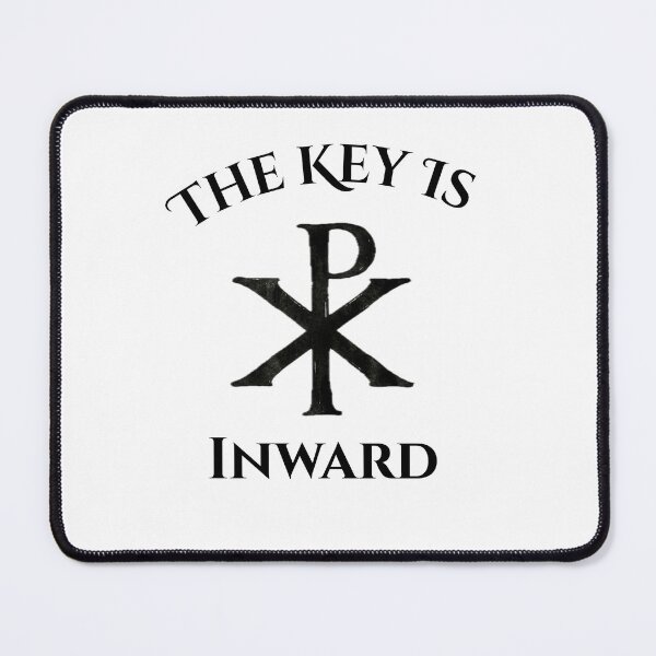 Item preview, The Key Is Inward Antique Chi-Rho Symbol designed and sold by HearthsideMedia.