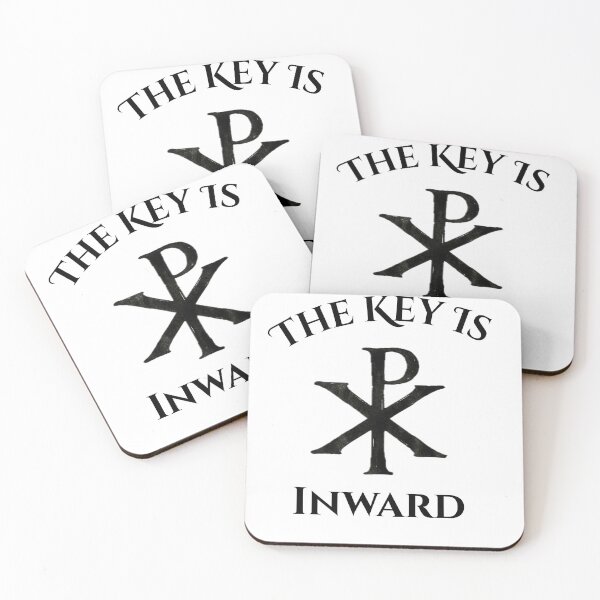 Item preview, The Key Is Inward Antique Chi-Rho Symbol designed and sold by HearthsideMedia.
