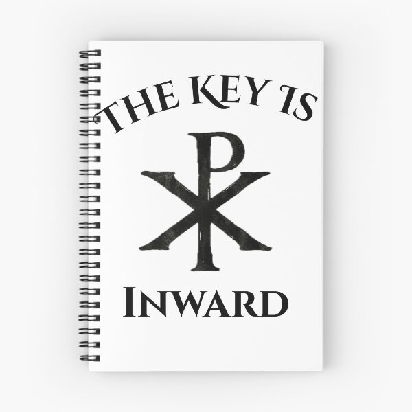 Item preview, The Key Is Inward Antique Chi-Rho Symbol designed and sold by HearthsideMedia.