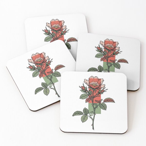 Item preview, Vintage Wild Rose - Retro Botanical Engraving designed and sold by Dzblack.