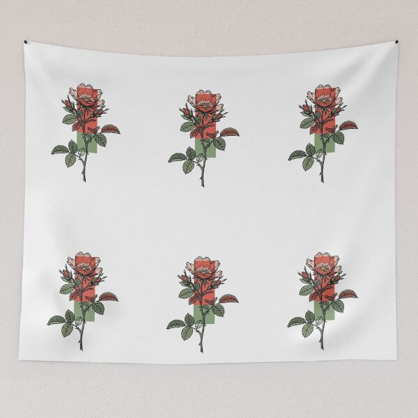 Item preview, Vintage Wild Rose - Retro Botanical Engraving designed and sold by Dzblack.