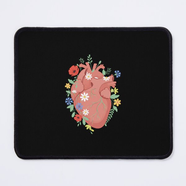 Item preview, Delicate Floral Anatomical Heart Illustration designed and sold by mijaczeek.