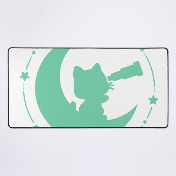 Item preview, Cat with Telescope on Mint Moon designed and sold by FantasyPearl.
