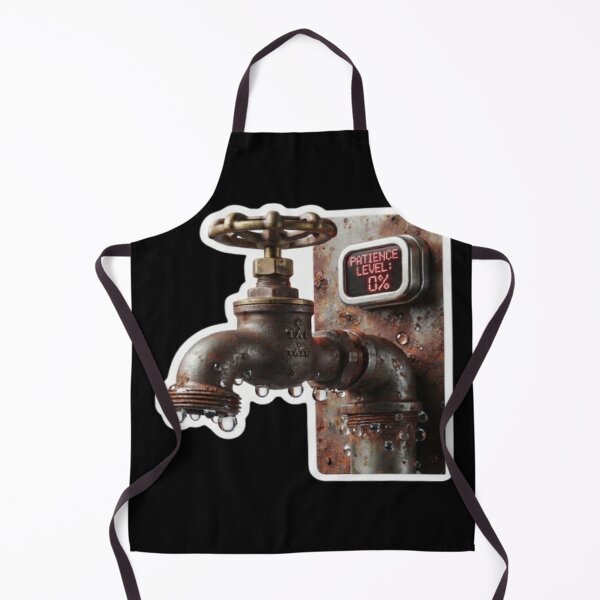 Item preview, Rusty Water Faucet with Patience Level 0 Humor Art designed and sold by DailySparks.