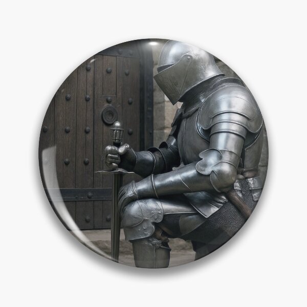 Item preview, Knight Kneeling in Front of Castle Door designed and sold by Maria Dryfhout.