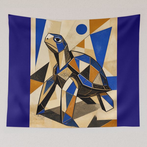 Item preview, Cubist Turtle Abstract Geometric Animal  designed and sold by inkaylindesign.
