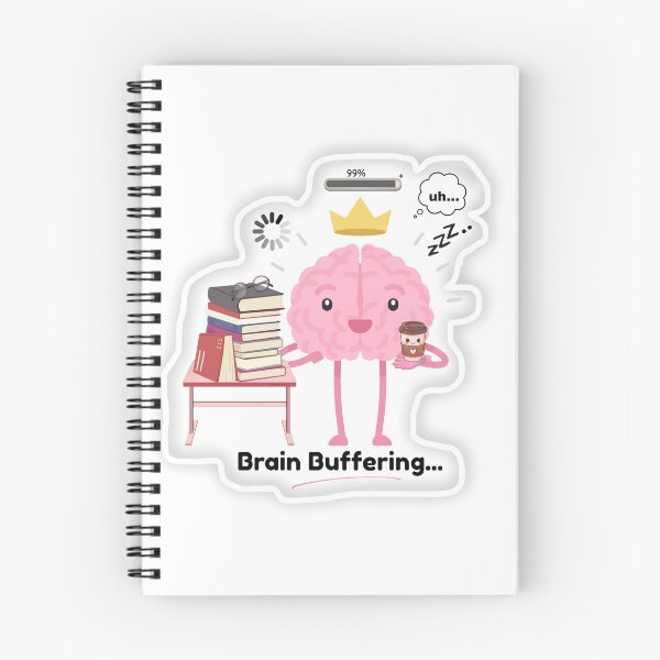 Item preview, Brain Buffering | Funny Loading Sticker designed and sold by BLOOMVELLE.