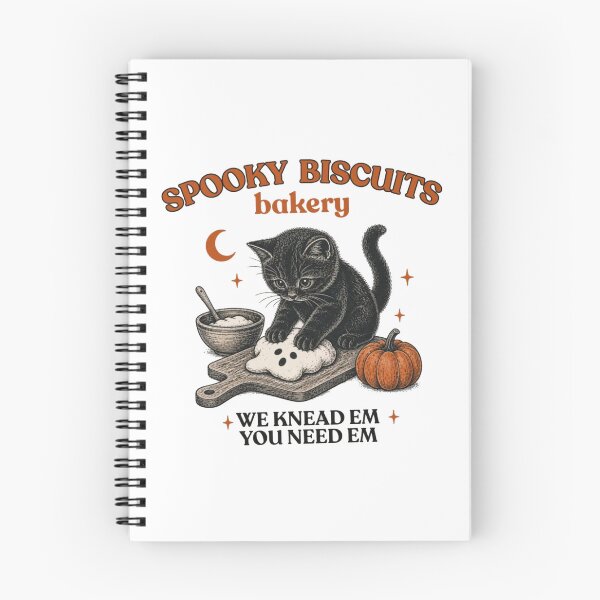 Item preview, Spooky Biscuits Bakery Black Cat Halloween Baking Vintage Cute Ghost Cookie  designed and sold by Gbriel3.