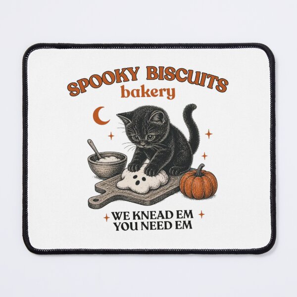 Item preview, Spooky Biscuits Bakery Black Cat Halloween Baking Vintage Cute Ghost Cookie designed and sold by Gbriel3.