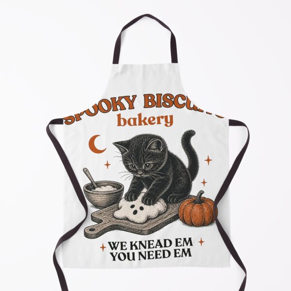 Item preview, Spooky Biscuits Bakery Black Cat Halloween Baking Vintage Cute Ghost Cookie designed and sold by Gbriel3.