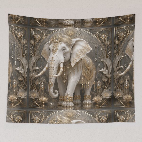 Item preview, Luxury​ Ivory Elephant Nouveau​ designed and sold by Adisak-designs.