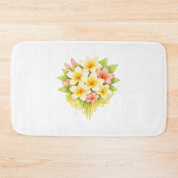 Item preview, Frangipani Blossoms – Elegant Tropical Floral Botanical Art designed and sold by Amsafjol.