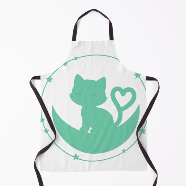Item preview, Elegant Cat with Bow on Mint Moon designed and sold by FantasyPearl.