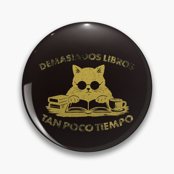 Item preview, Too Many Books, Too Little Time | Reading Cat with Coffee | Gift for Book Lovers designed and sold by TrazoLibreCo7.