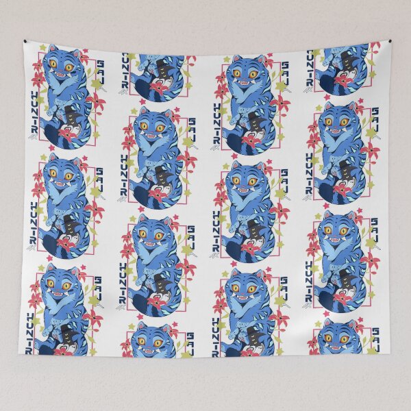Item preview, Saja Hunter Blue Cat Anime Style Official designed and sold by Macdonnellk.