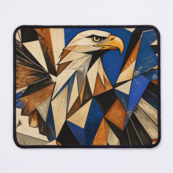 Item preview, Cubist Eagle Abstract Geometric Bird designed and sold by inkaylindesign.