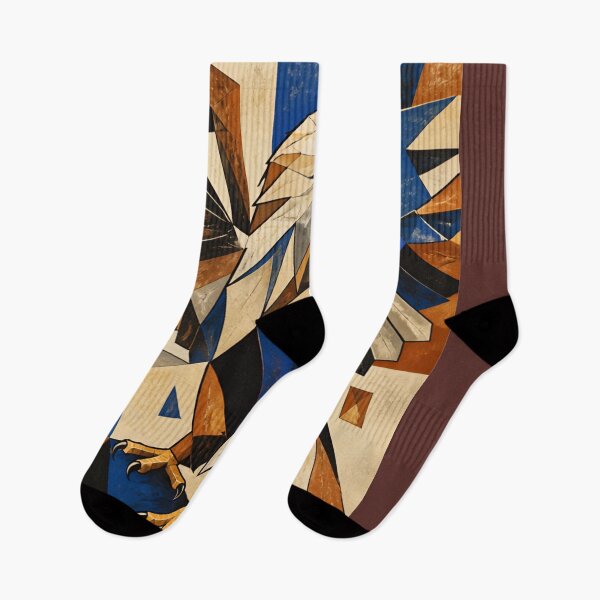Item preview, Cubist Eagle Abstract Geometric Bird  designed and sold by inkaylindesign.