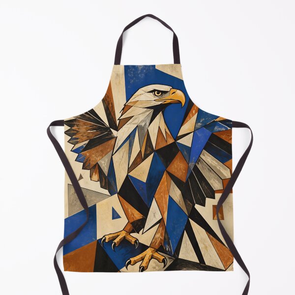 Item preview, Cubist Eagle Abstract Geometric Bird designed and sold by inkaylindesign.