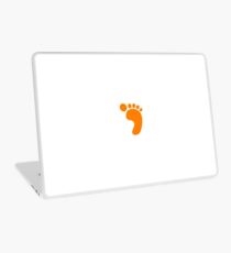 Baby Footstep Orange Laptop Skin