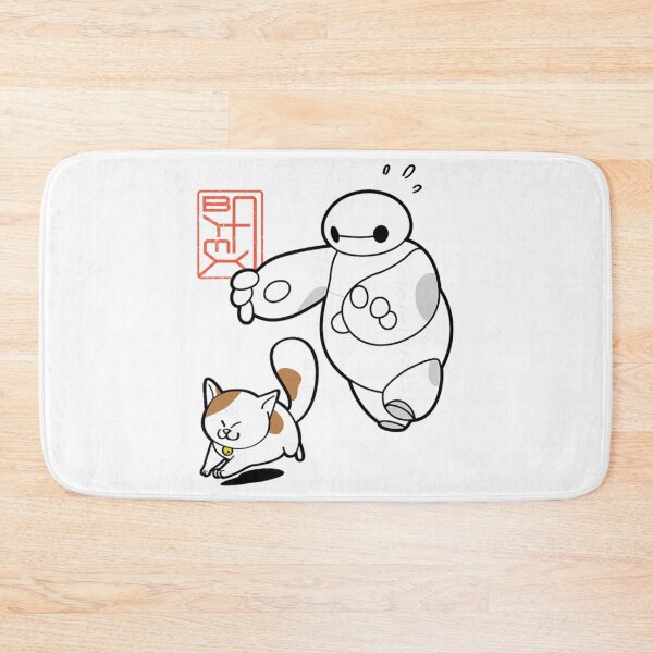 Item preview, Baymax Chasing Cat Minimalist Cute Art   designed and sold by Macdonnellk.