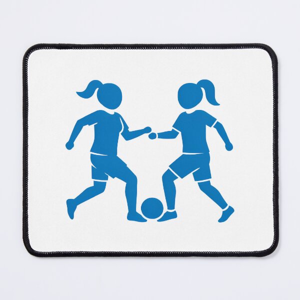 Item preview, Girls Soccer Silhouette Design Women Football Players Minimalist Sports Graphic designed and sold by brodrick-rowle.