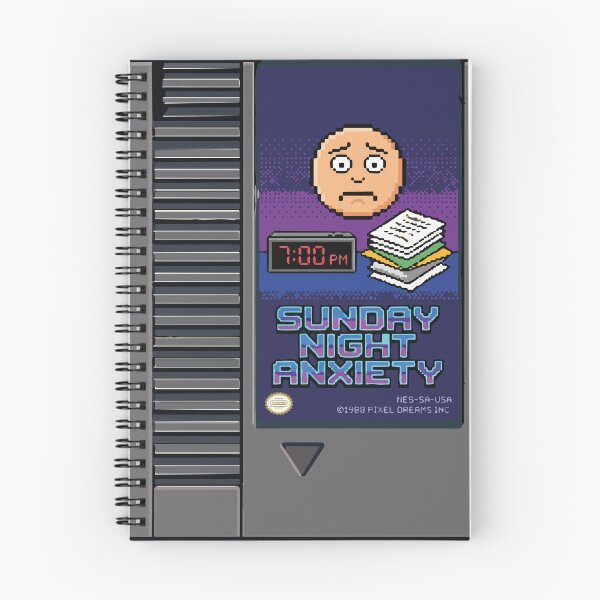 Item preview, Sunday Night Anxiety Video Game designed and sold by tigrootiger.